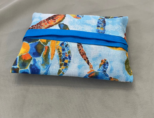 Turtle print pocket tissue holder