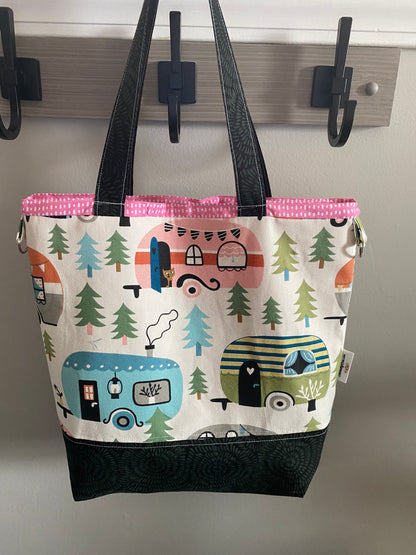 Camper print tote bag/purse