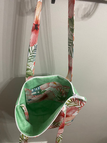 “Hawaiian” print medium size purse