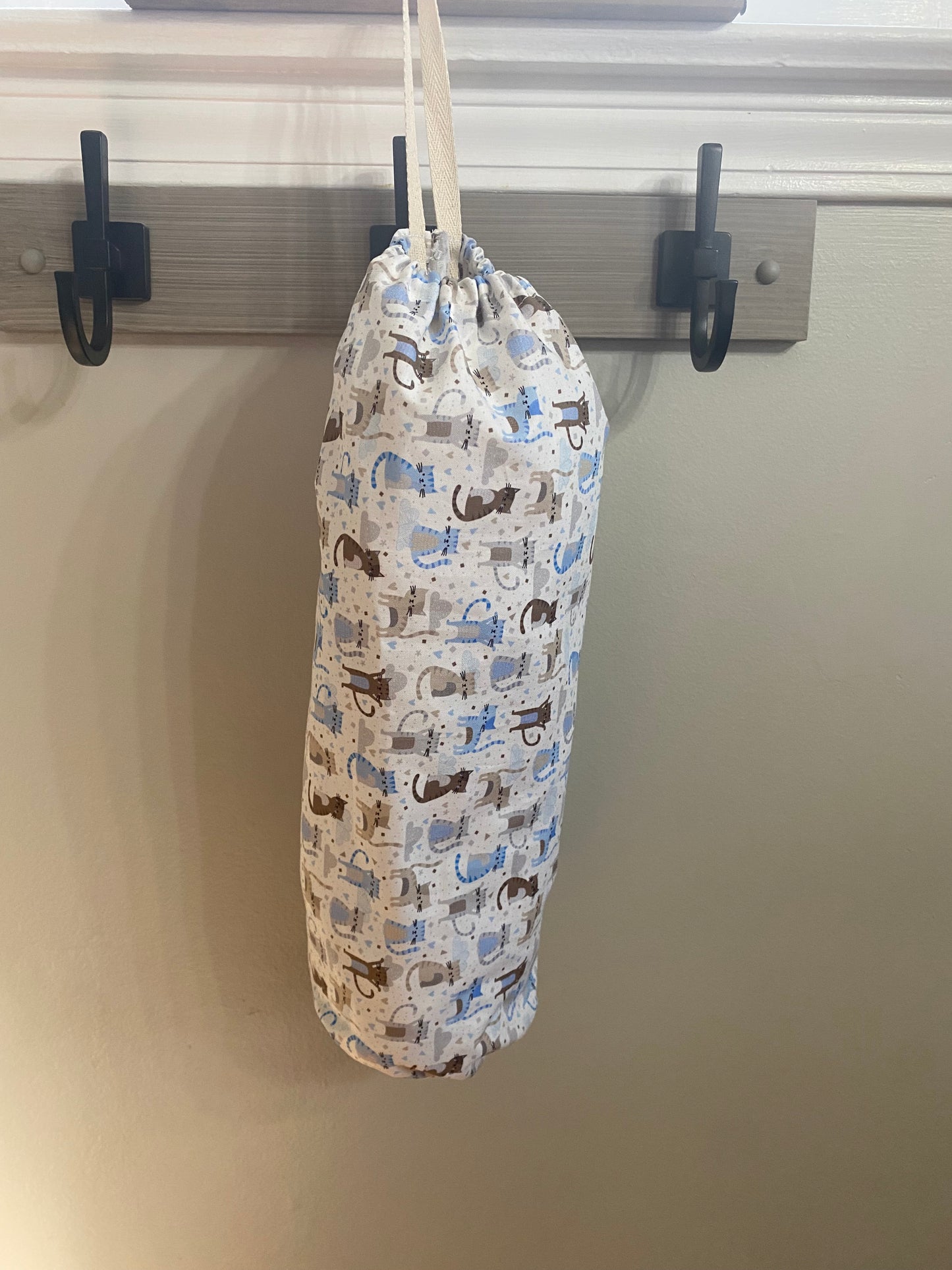 Cat print bag holder/organizer