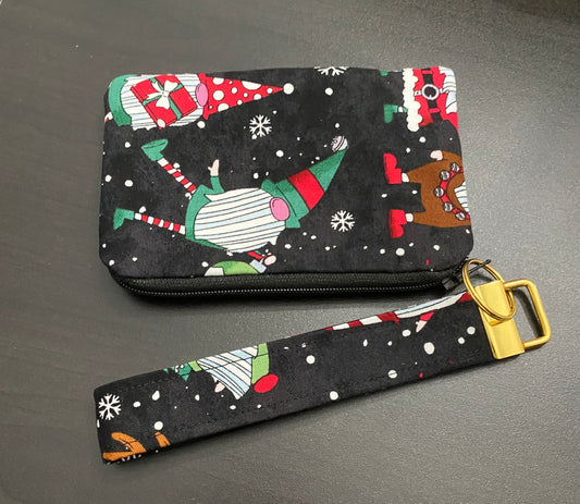 Christmas gnome wallet/keychain