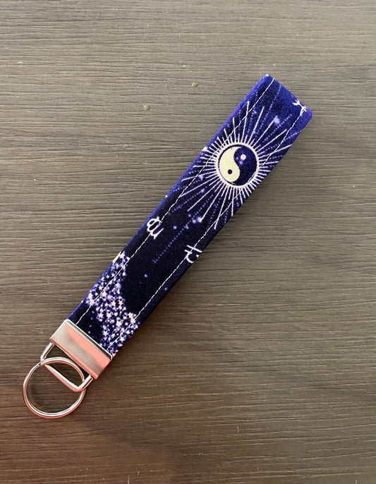 Celestial print keychain