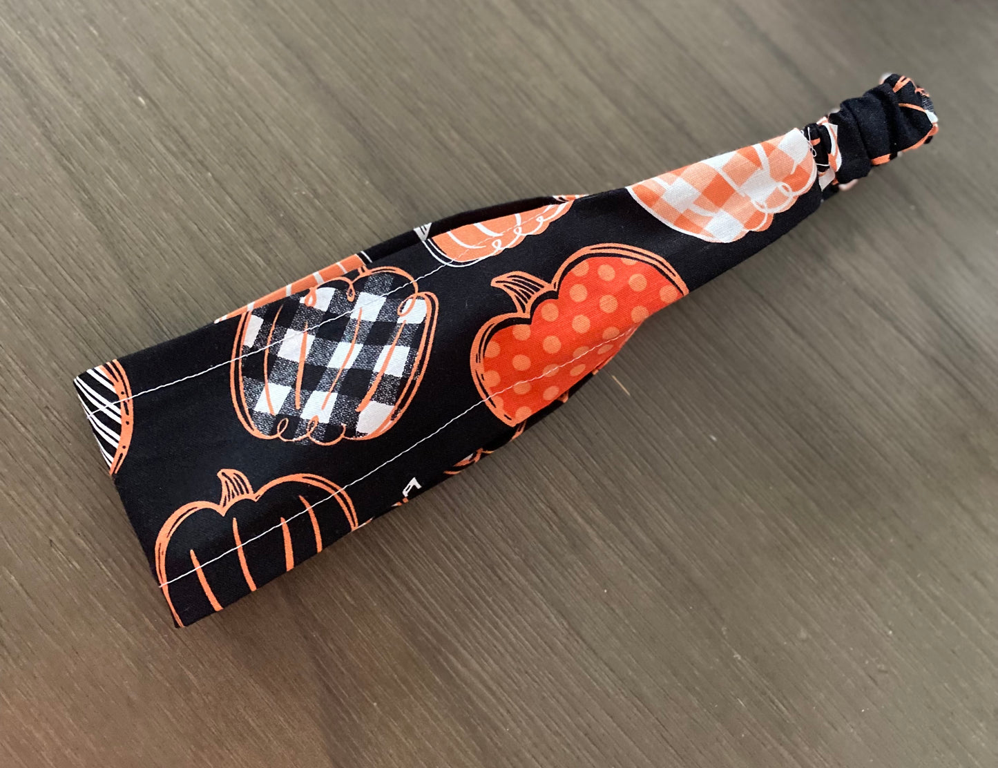 Pumpkin print headband