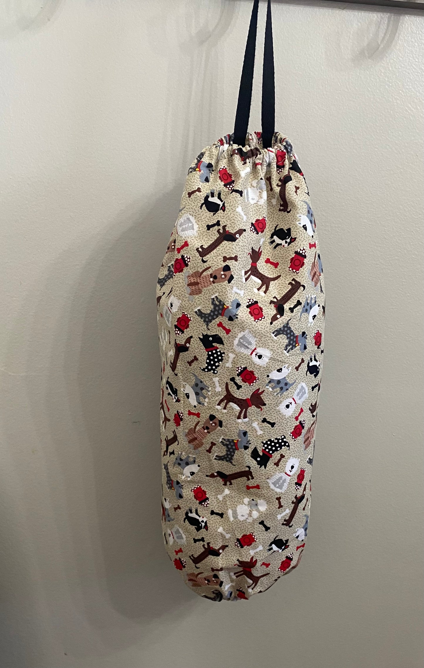 Doggie print bag holder/organizer